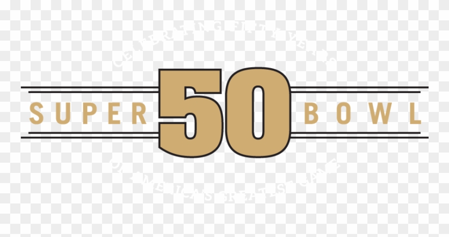 Super Bowl 50 Logo Transparent Transparent Background - Superbowl 50 Logo Png Clipart