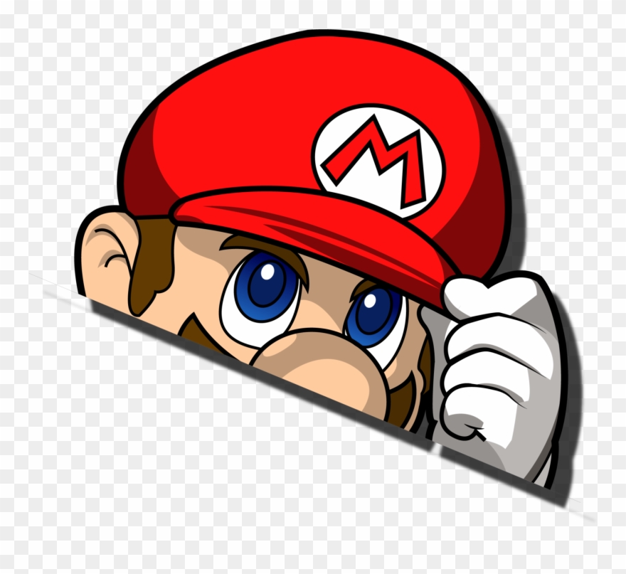 Mario Peeker - Cartoon Clipart