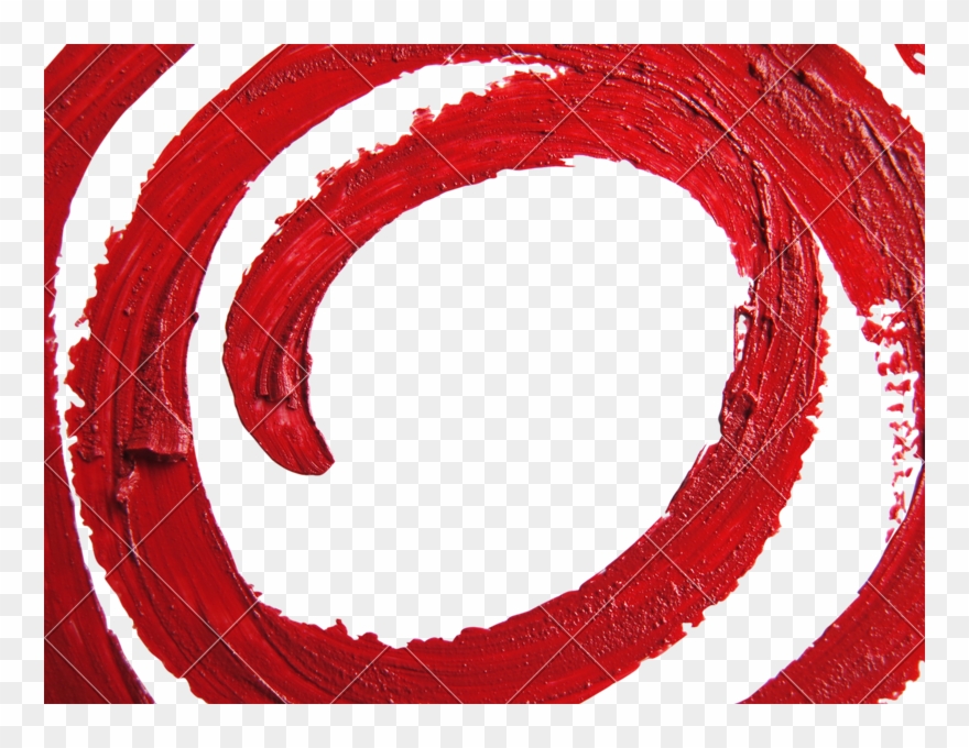 Smudged Spiral Lipstick On - Circle Clipart