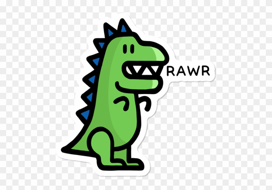 Dinosaurs In Space $3 - Dinosaur Sticker Clipart
