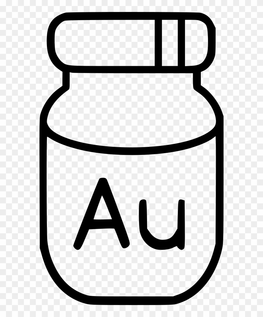 Paint Bottle Gold Comments Clipart