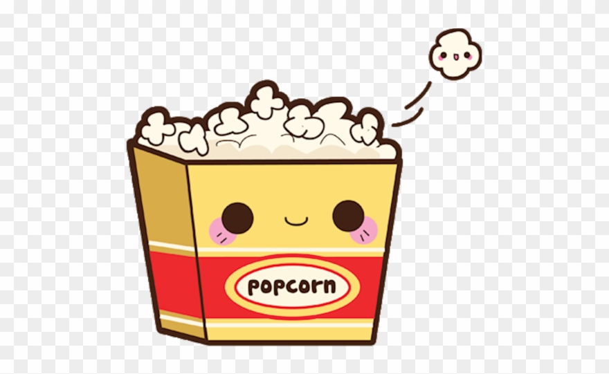 Chinese Food Clipart Kawaii - Kawaii Popcorn - Png Download
