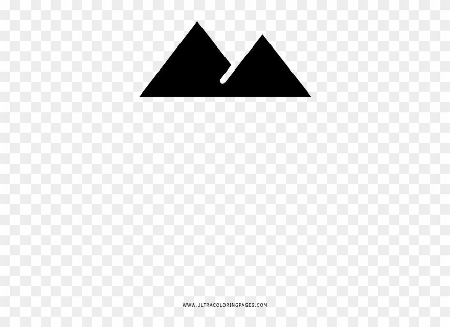Pyramids Coloring Page - Triangle Clipart
