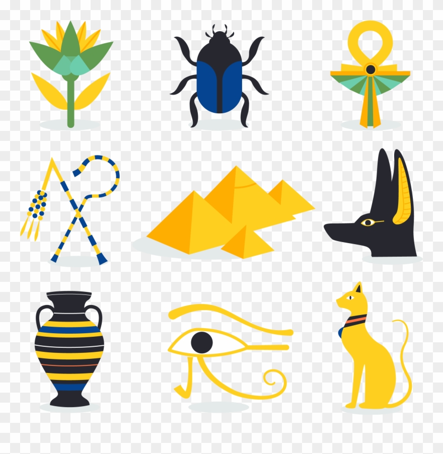 Egyptian Pyramids Ancient Egypt Egyptian Language Culture - Elementos De La Cultura Egipcia Clipart