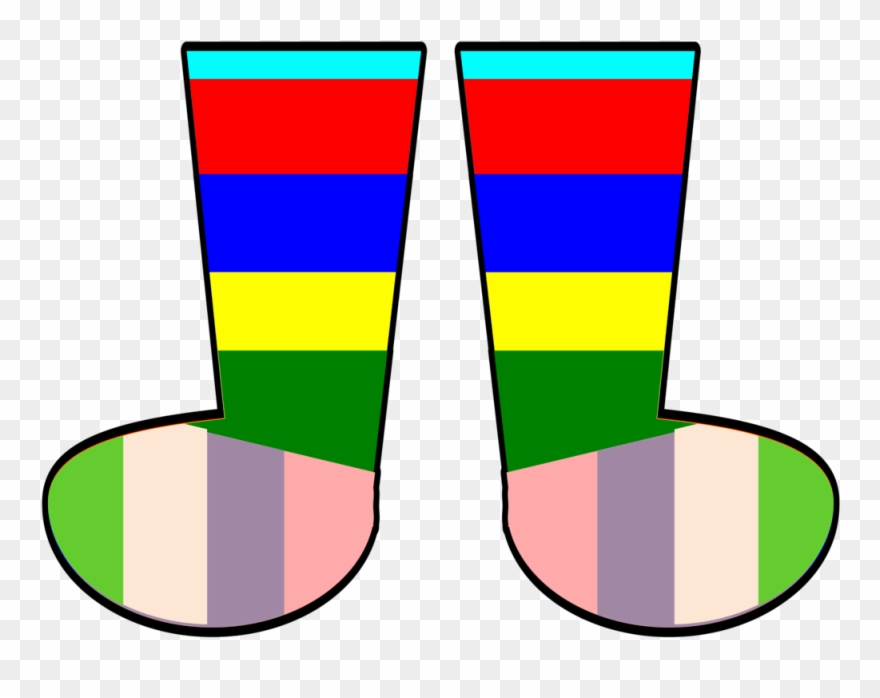 Crazy Sock Clipart - Silly Socks Clip Art - Png Download