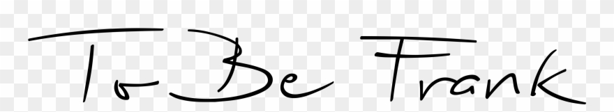 About To Be Frank Textiles - Calligraphy Clipart