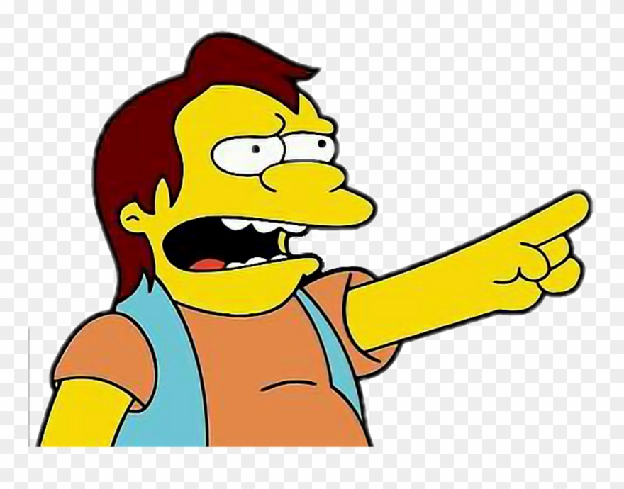 #nelson #ha Ha #señalando #burlando #simpson#freetoedit - Nelson Ha Ha Clipart