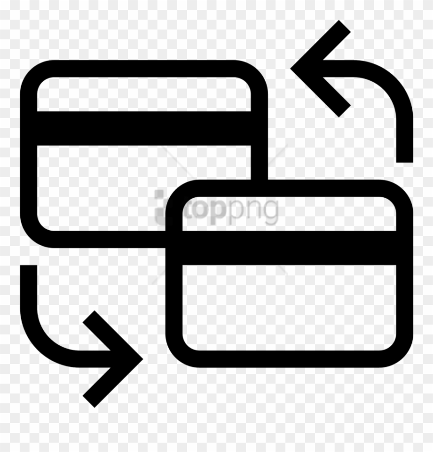 Free Png Replace Credit Card Icon - Currency Exchange Icon Png Blue Clipart