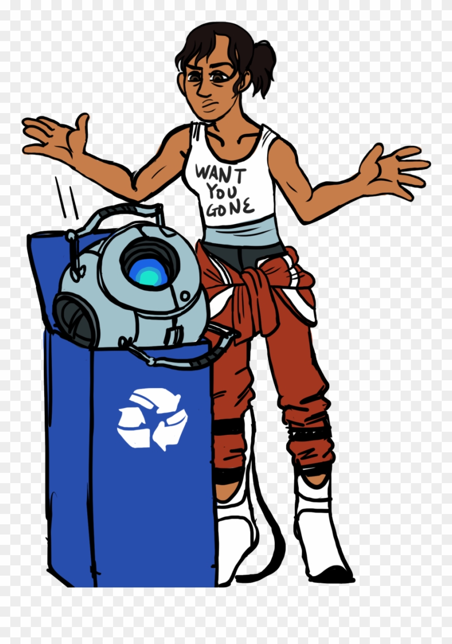 Wheatley Is - Chell Portal 2 Clipart