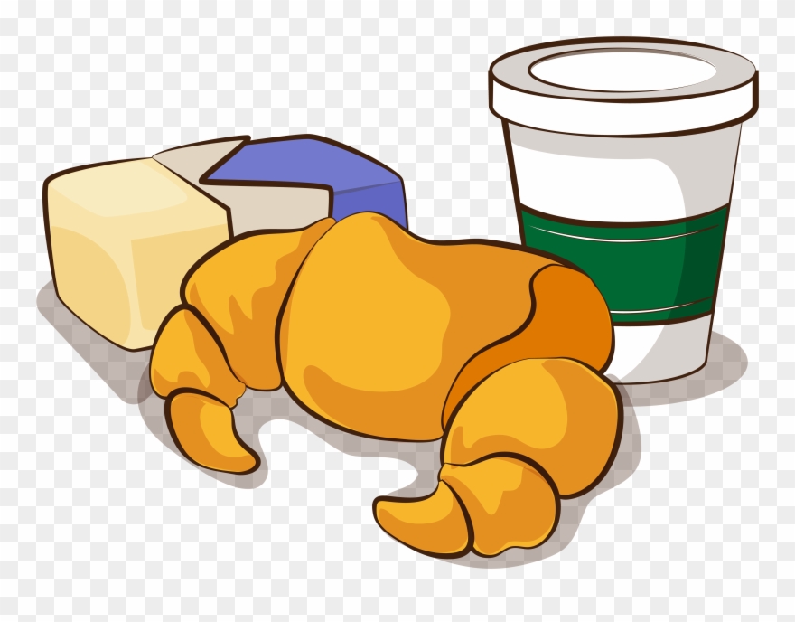 Croissant Café Beurre Lait Image Png Et Vectorielle Clipart