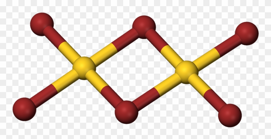 Gold Tribromide Dimer 3d Balls - Molecular Structure Of Gold 3 Sulfide Clipart