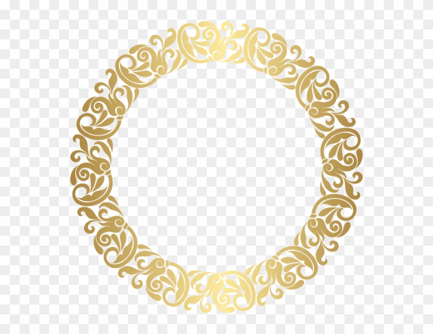 Gold Round Border Frame Png Clip Art ف - Free Round Border Png Transparent Png