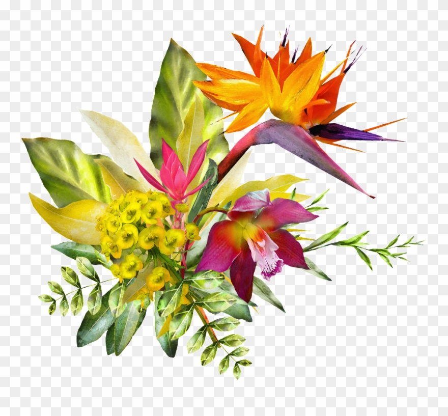 Hand Painted Cartoon Yellow Small Yellow Flower Png Clipart