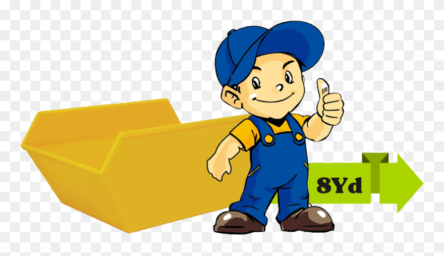 8 Yard Skip - Thumbs Up Cartoon Png Clipart