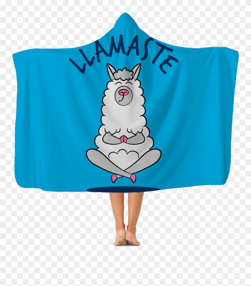 Llamaste Premium Adult Hooded Blanket - De Llamaste Clipart