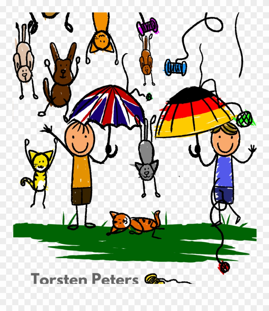 Discover The Video Of Our New English-german Idiom - Cat And Dogs Raining Clipart