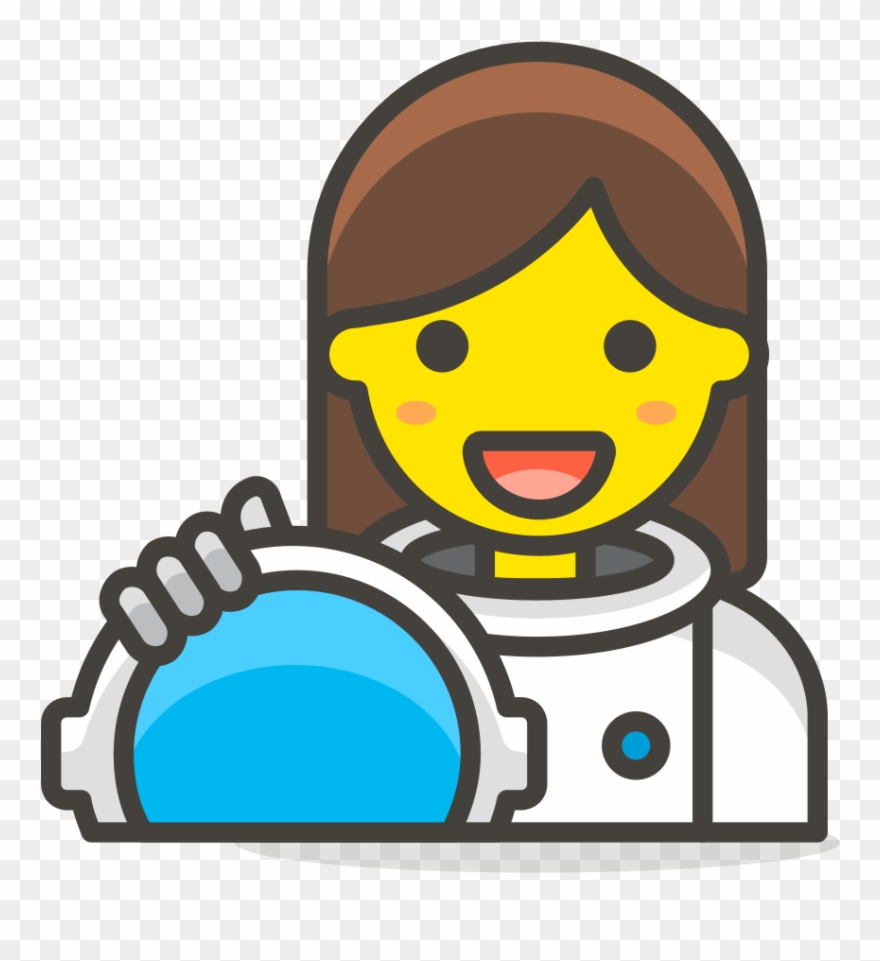 179 Woman Astronaut - Female Office Worker Cartoon Clipart