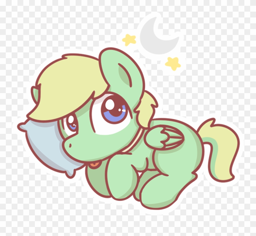 Sugar Morning, Blep, Chibi, Curled Up, Cute, Dog Pony, Clipart