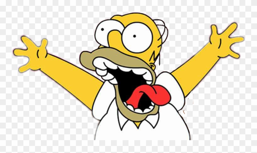 #simpsons #homer #panic - ตัว การ์ตูน กวน ๆ Clipart