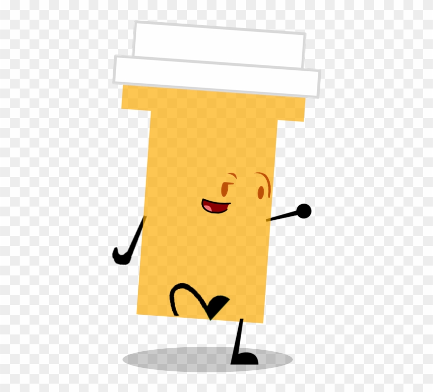 Pill Bottle Bfdi , Png Download - Pill Bottle Png Transparent Clipart