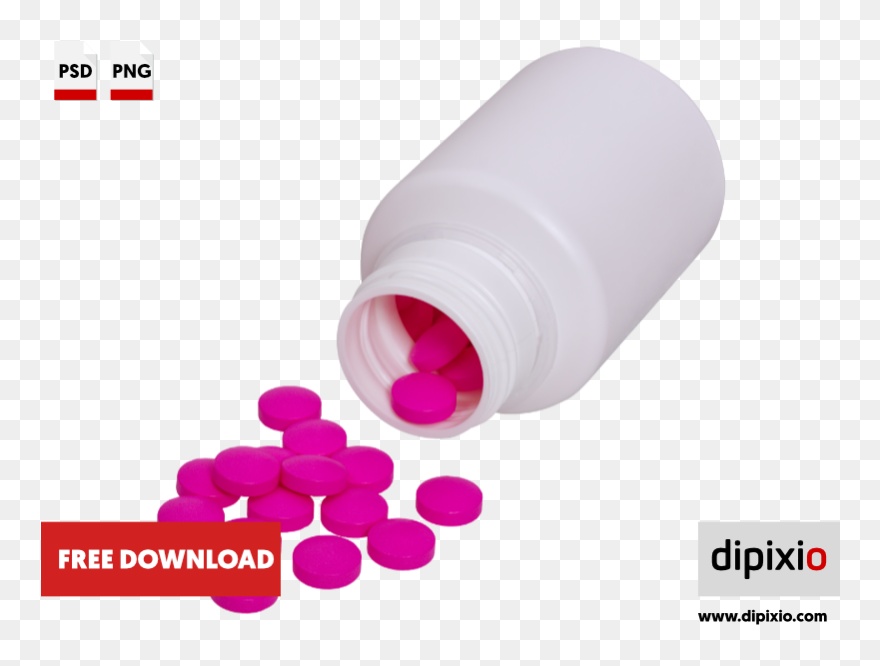 Pills Fall Out Of Bottle Free Download - Photograph Clipart