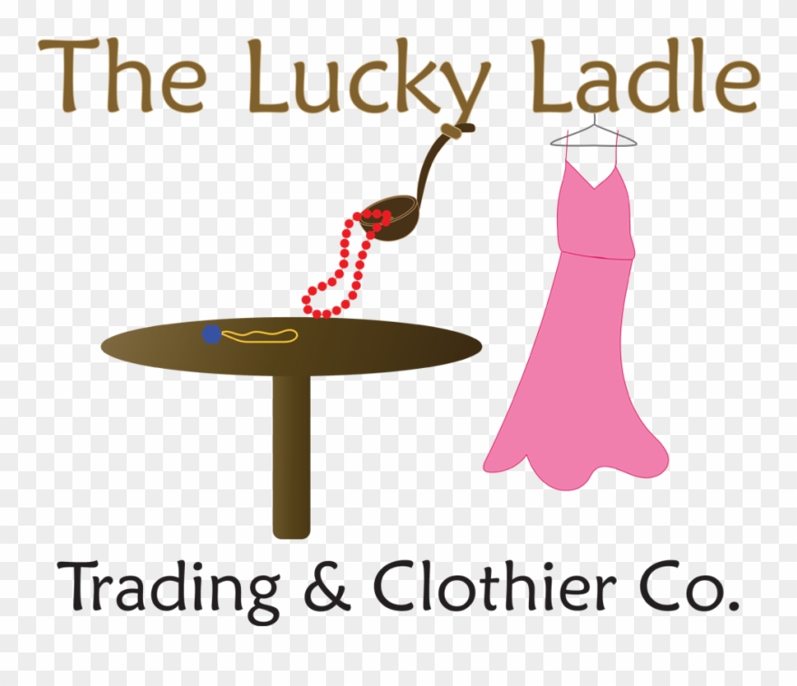 Boutique Logo Design For The Lucky Ladle In United - Illustration Clipart