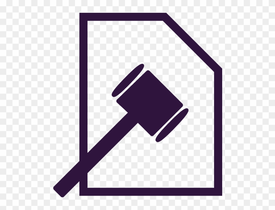 Public Policy - Law Icon Hammer Png Clipart