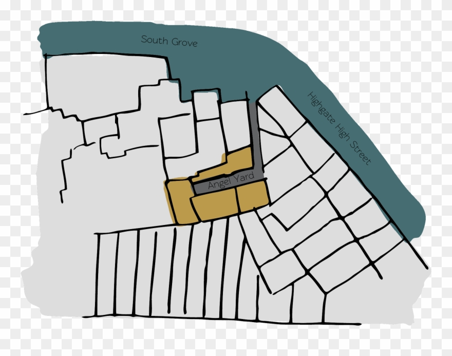 And Is In A Courtyard Configuration Clipart