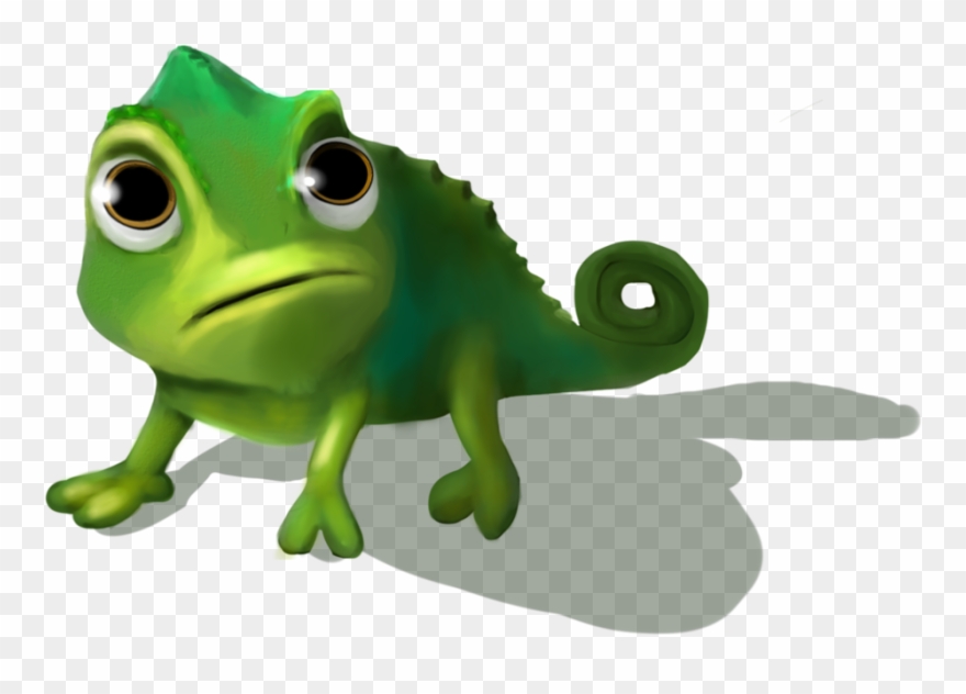 Lizard Clipart Rapunzel - Tangled Chameleon No Background - Png Download