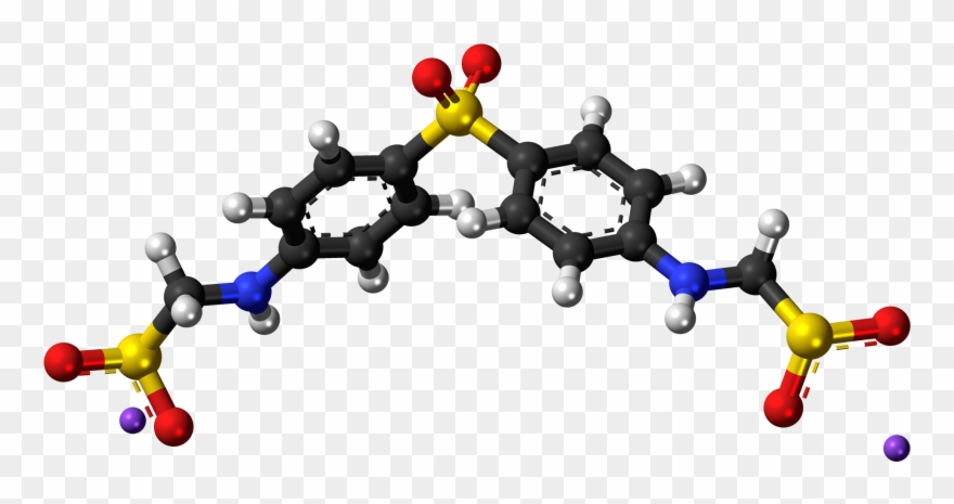 Aldesulfone Sodium 3d Balls - Molecule Clipart
