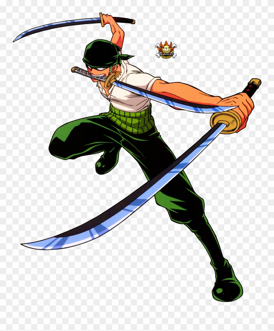 One Piece Zoro Png Pic - One Piece Zoro Three Swords Clipart
