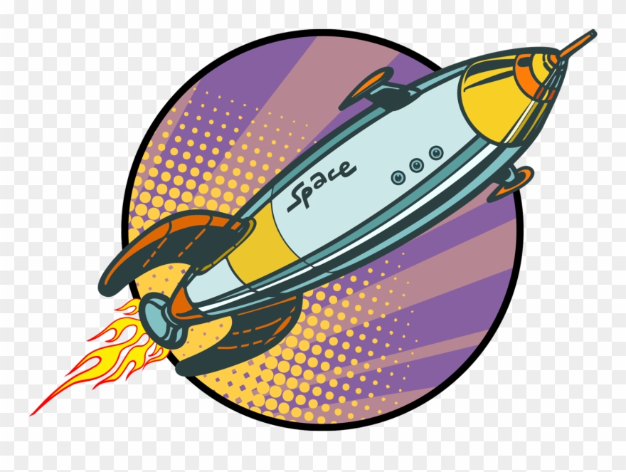 Digital Marketing Superpowers - Space Shuttle Pop Art Clipart