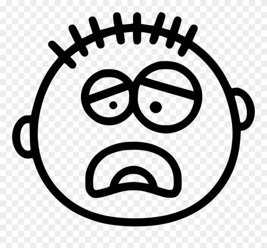 Png File Svg - Sleepy Icon Emoji Black And White Clipart