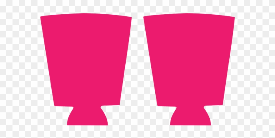Customizable Pint Glass Coolers Koozies Pink 2 - Custom Pint Can Cooler Clipart