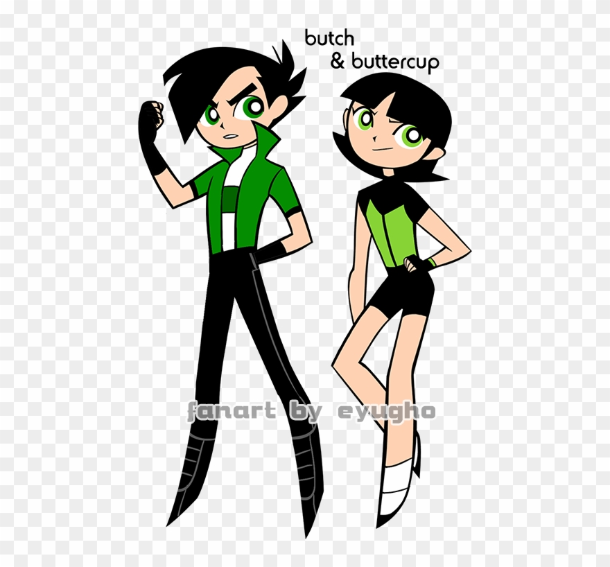 • Powerpuff Girls Butch My Art Fanart Bubbles Buttercup - Powerpuff Girls Buttercup Fanart Clipart
