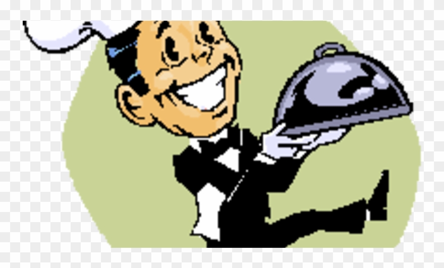 Waiter Cartoon Clipart