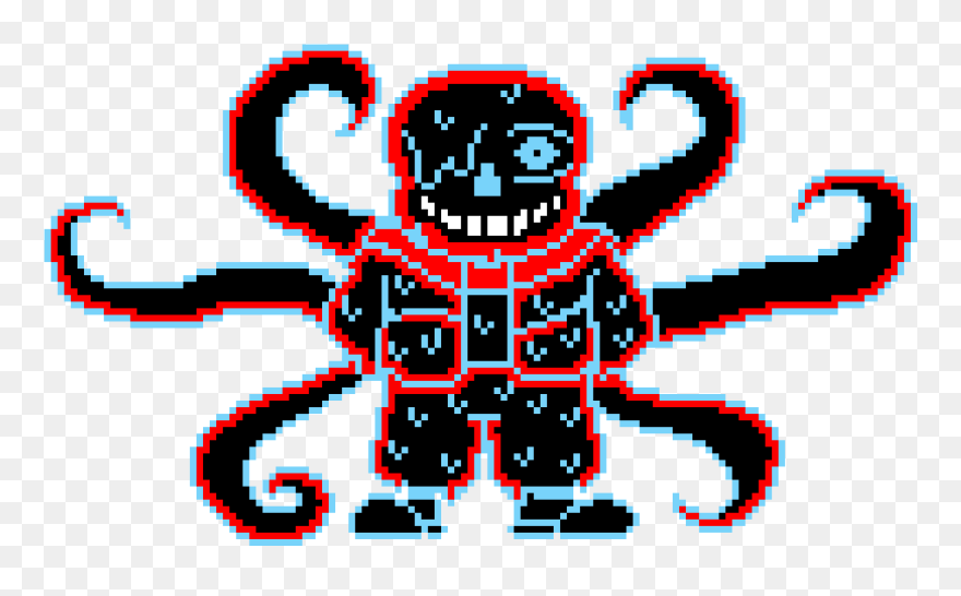 Kaneki The Ghoul - Nightmare Sans Pixel Art Clipart