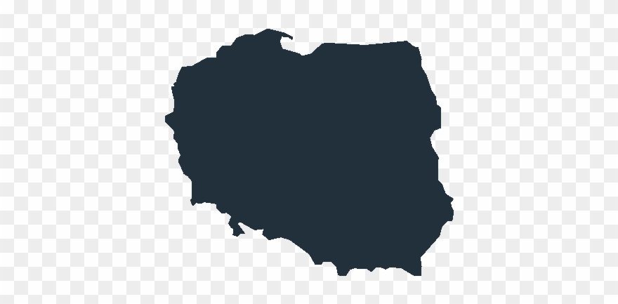 Poland Map Blue Clipart