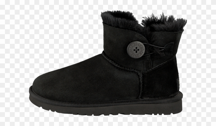 Kj&248p Ugg Australia Mini Bailey Button Black Svarta - Ugg Clipart