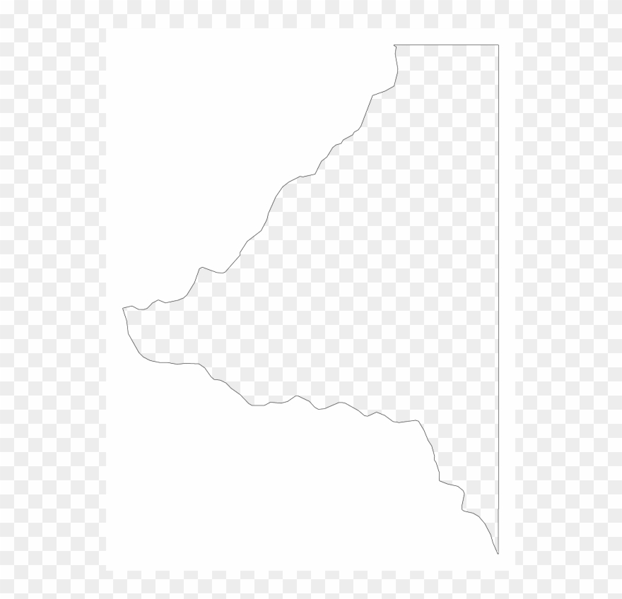 A Plain Frame Map Of Bradford - Map Clipart