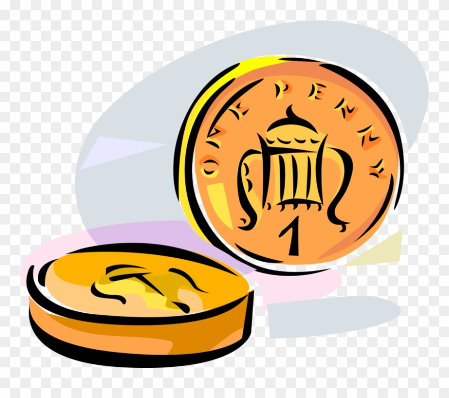 Penny Clipart Coin British - Clip Art - Png Download