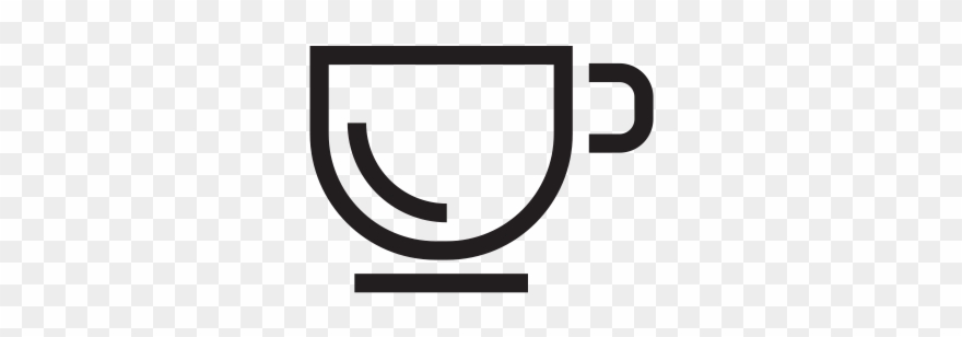 Coffee Cup Rubber Stamp - Circle Clipart