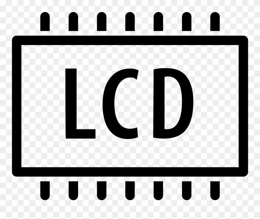 The Icon Is Shaped Like A Horizontal Rectangle - Icono Pantalla Lcd Clipart