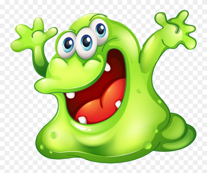 Cartoon - Lustige Monster - Slime Clipart Free - Png Download