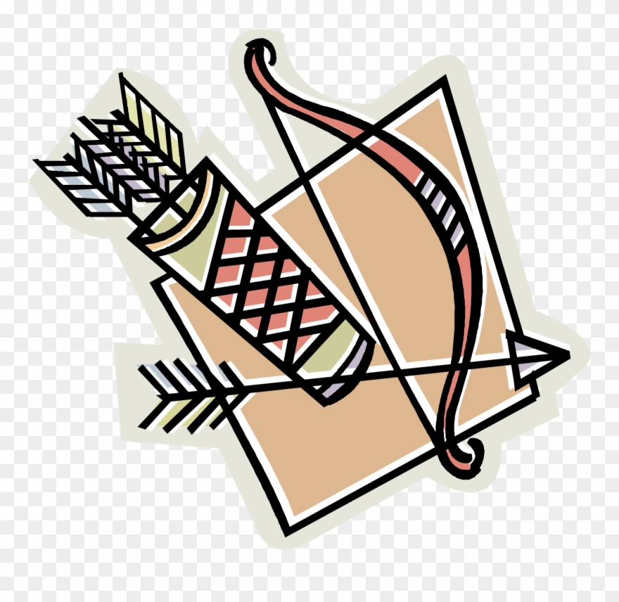 Wer Sich Nicht Angemeldet Hat, Kann Entweder Zusehen, - Bow And Arrow Clip Art - Png Download