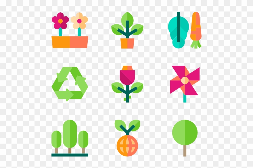 Ecology Set - Plants Icon Png Clipart