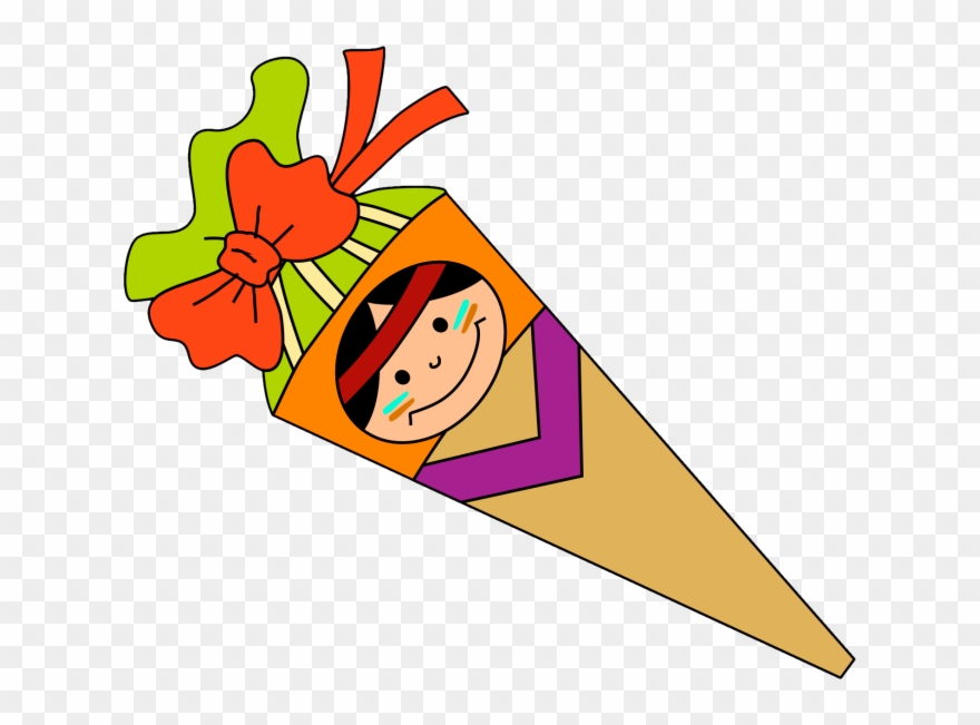 Anmeldung Für Das - Schultüte Clipart - Png Download