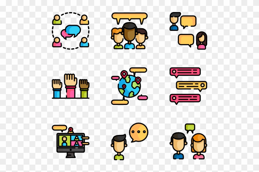 Discussion - Discussion Flat Icon Clipart