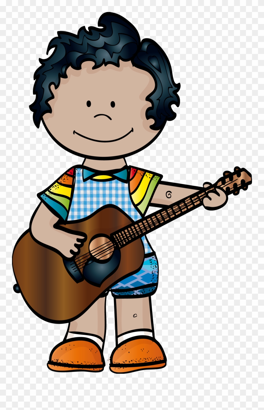 Dança * Música - Kids With Musical Instruments Drawing Clipart