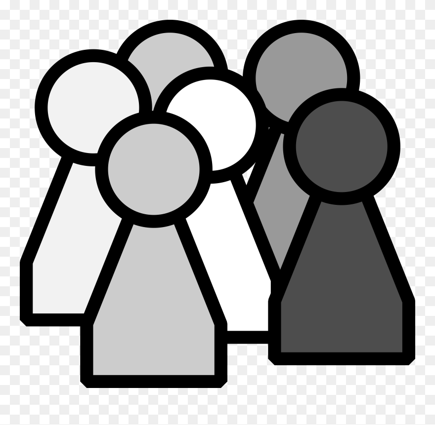 Derzeit - People Clipart Black And White - Png Download